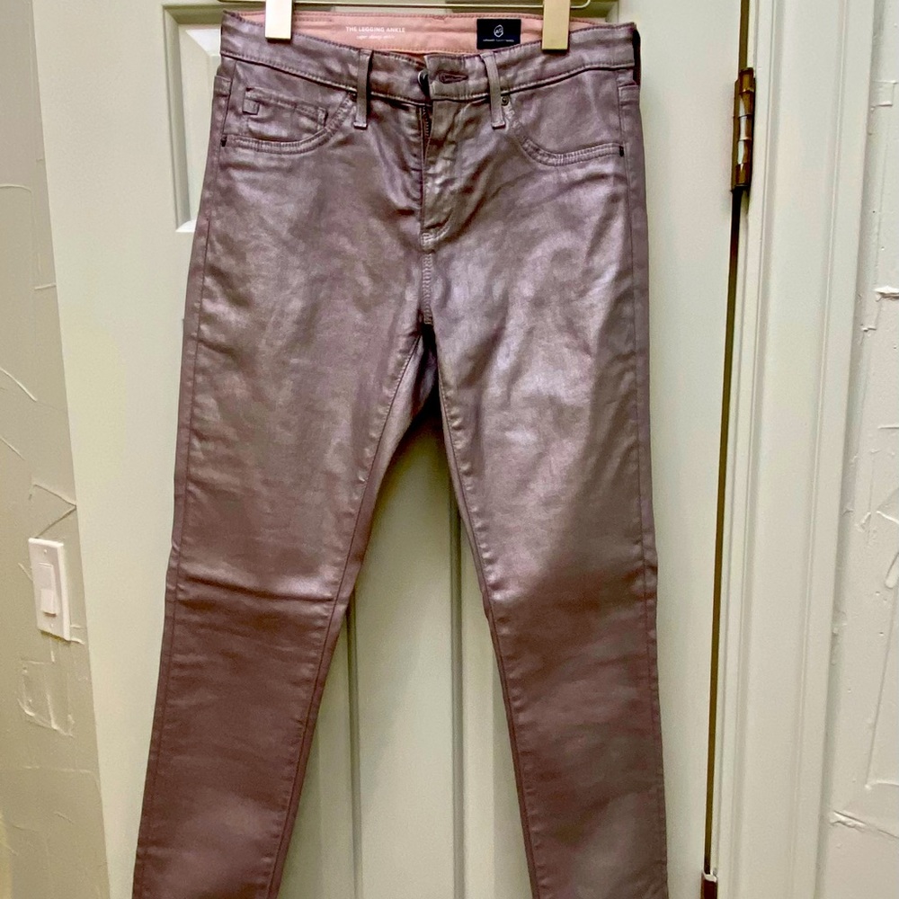 AG Leatherette coated jeans. Never worn.